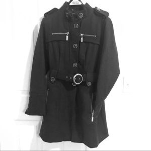Beautiful dark green wool coat